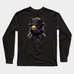 Detective cat Long Sleeve T-Shirt